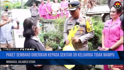 Kapolres minahasa gelar bakti sosial jelang nataru