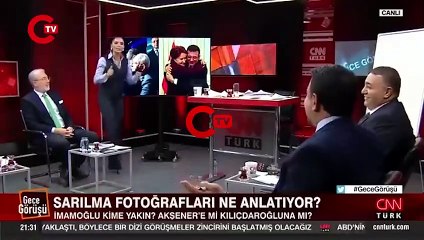 CNN Türk'te ilginç anlar: 'Üzülme sarılması'nı gösterdiler