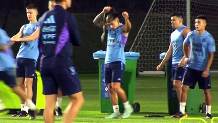 Mondial : derniers préparatifs pour l'équipe argentine avant la finale contre la France