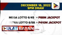 Mega Lotto at Ultra Lotto, bobolahin ngayong gabi