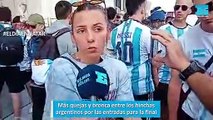 Más quejas y bronca entre los hinchas argentinos por las entradas para la final