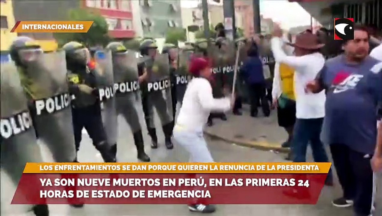 Ya son nueve muertos en Perú, en las primeras 24 horas de Estado de Emergencia
