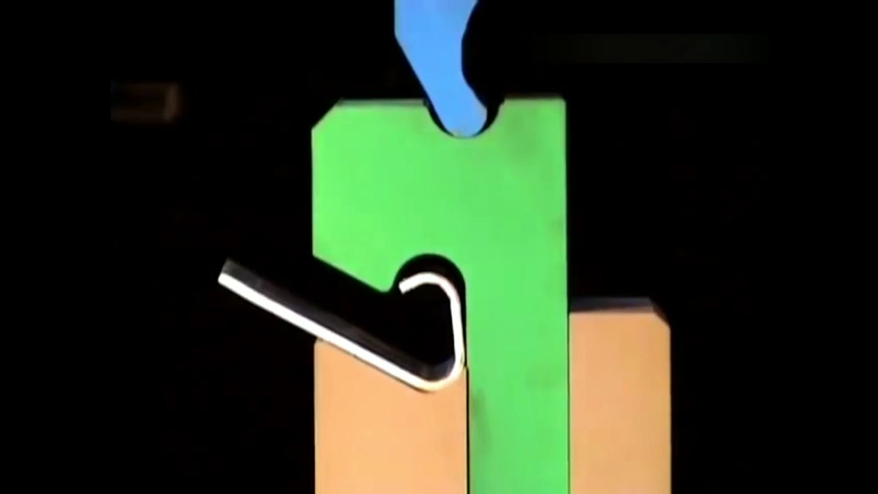 It's possible that you have never seen a press brake bend.