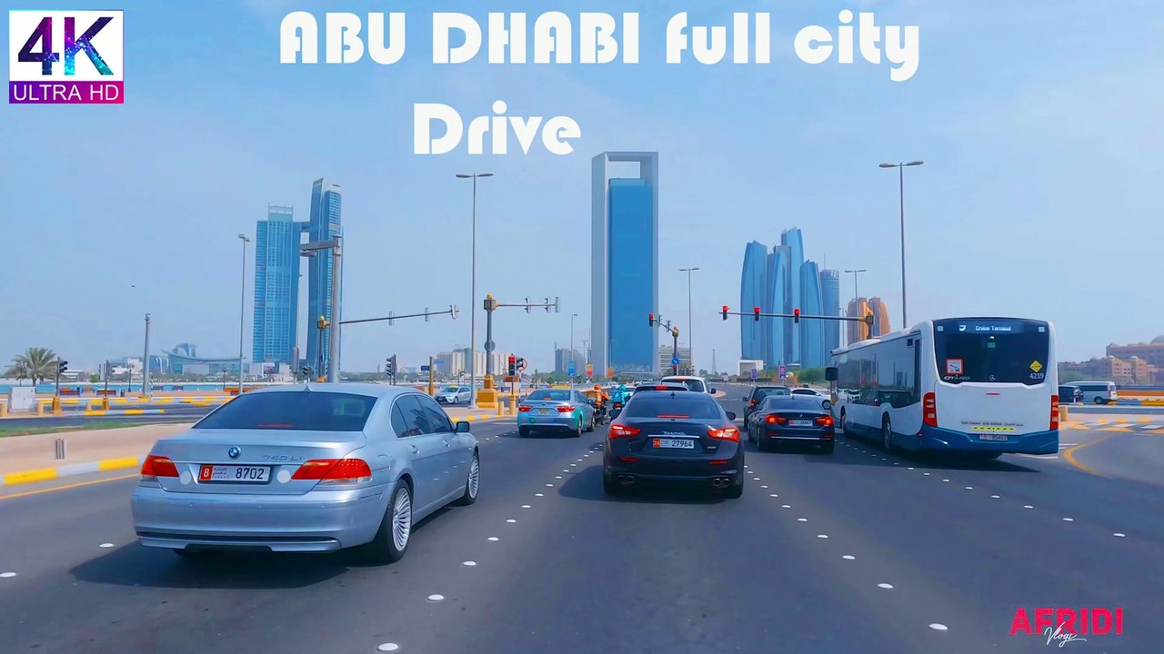 ABUDHABI full city Drive 4k 