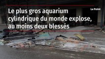 Le plus gros aquarium cylindrique du monde explose, au moins deux blessés