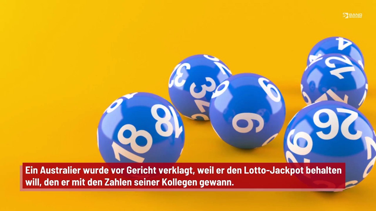 Australier verklagt, weil er Lotto-Jackpot behielt, den er mit den Zahlen von Kollegen gewann