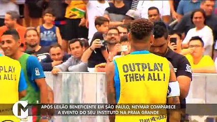 Neymar volta a falar e participa de eventos