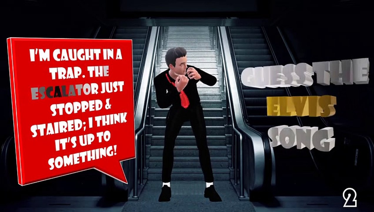 Funny ELVIS Joke Challenge. Guess the song from the humorous animation!