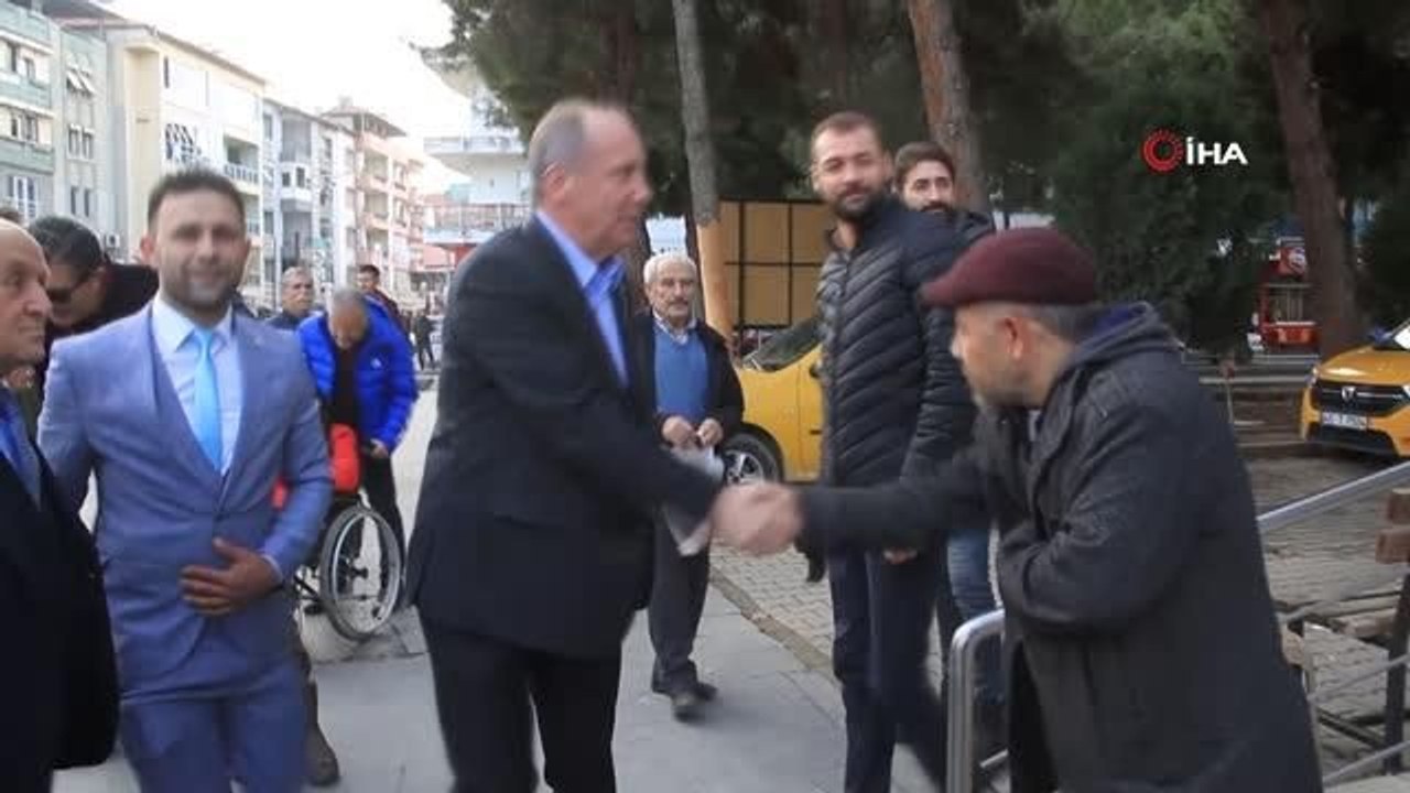 Muharrem İnce Kula'da esnaf ziyareti yaptı