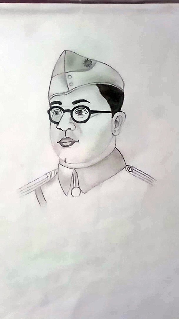 Netaji drawing on sale