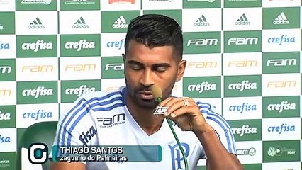 Entrevista com o volante palmeirense Thiago Santos