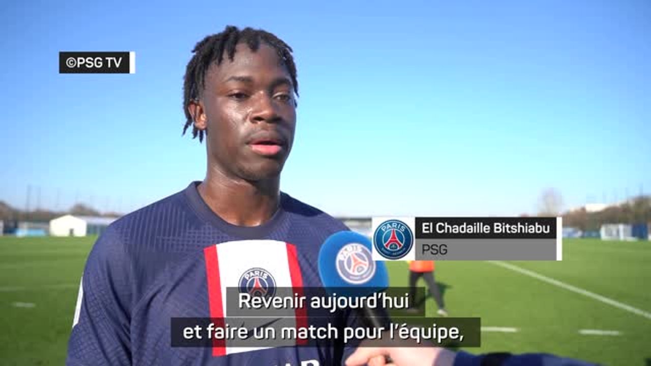 Amical - Bitshiabu après la victoire PSG en match de reprise : "Ça fait du bien de rejouer"