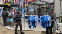 Napoli, centinaia di articoli sequestrati sotto murales di Maradona