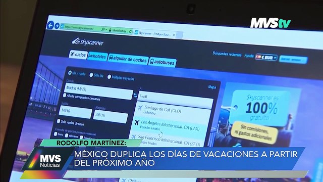 México duplica los días de vacaciones a partir del 2023 MVS Noticias 16 dic 2022