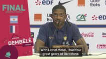 Dembélé pinpoints Messi as reason for his Barca love