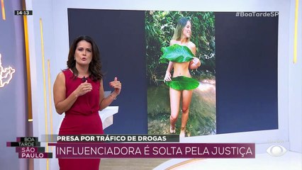 Influenciadora presa por tráfico de drogas é solta pela Justiça 16/12/2022 14:20:28