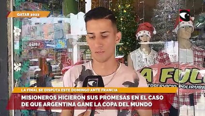 Misioneros hicieron sus promesas en el caso de que Argentina gane la copa del mundo