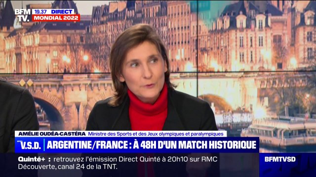 France-Argentine: On a les crocs , affirme Amélie Oudéa-Castéra, ministre des Sports