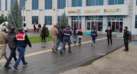 Bingöl merkezli PKK/KCK operasyonunda yakalanan 7 şüpheli tutuklandı