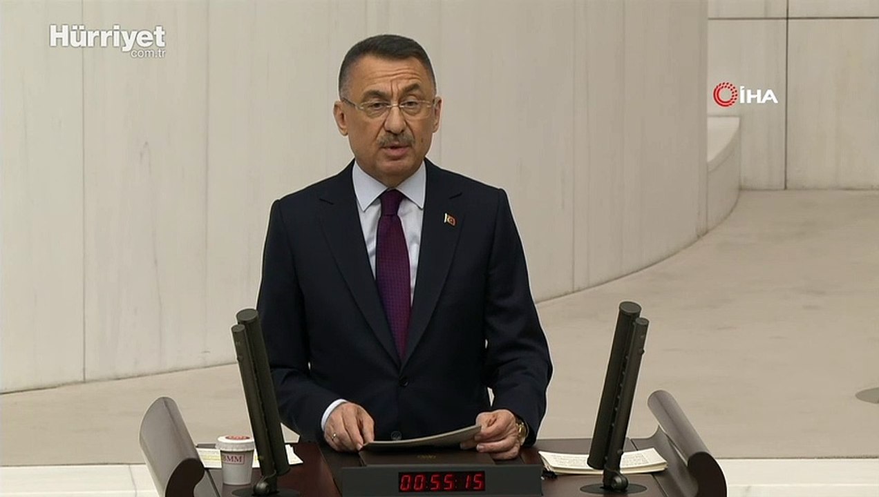 Cumhurbaşkanı Yardımcısı Fuat Oktay, TBMM'de açıklamalarda bulundu