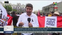 Perú: Estudiantes se movilizan en Lima para rendir homenaje a fallecidos durante las manifestaciones