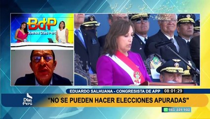 Eduardo Salhuana: “Reconocemos que parte de la crisis es responsabilidad del Congreso"