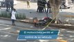 Metrobús atropella a motociclista en Insurgentes Norte