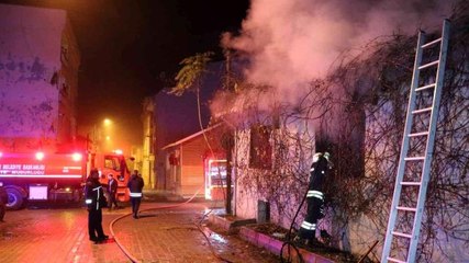 Edirne'de tek katlı evde yangın