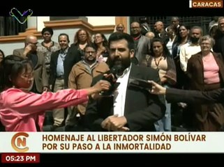 Realizan homenaje a El Libertador Simón Bolívar con motivo de los 192 años de su fallecimiento