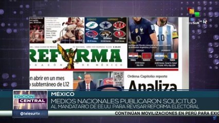 Presidente de México aseguró que la reforma electoral es un asunto interno y de soberanía nacional