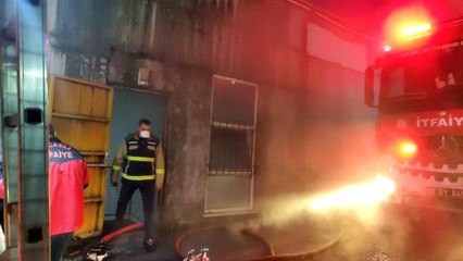 Kauçuk fabrikasında çıkan yangın söndürüldü