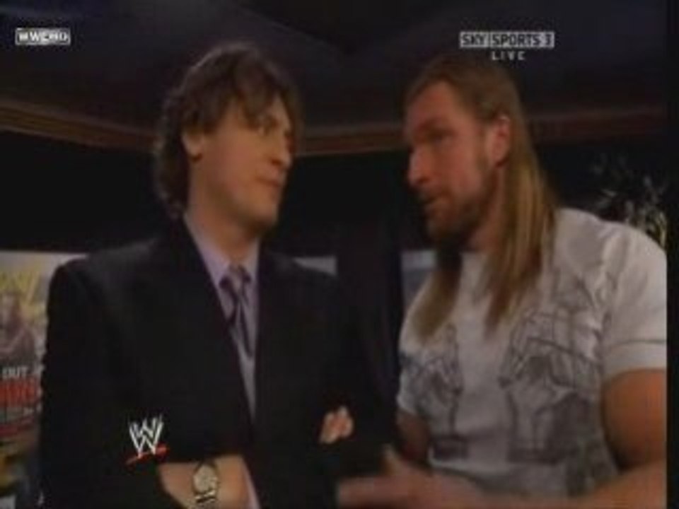 Triple H & Regal backstage  3.17.08