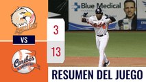 Resumen Águilas vs Caribes 16-dic