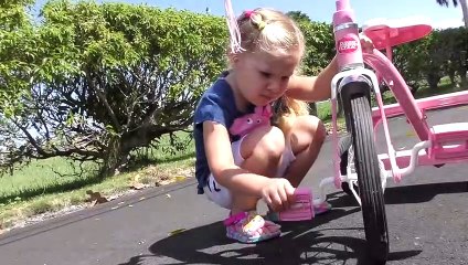 Diana is like a mother with the doll Baby Born