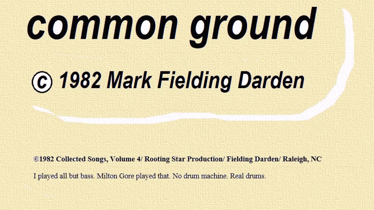 1982 Common Ground