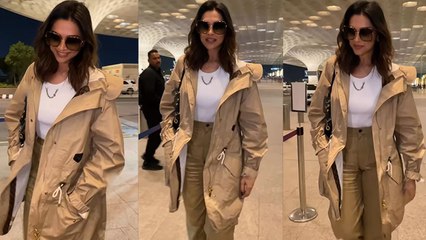 Deepika Padukone Beige Coat और Matching Trousers में लगी खूबसूरत Video Viral|*Entertainment