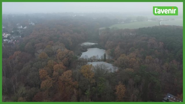 Le Brabant wallon vu du ciel : Le lac de Genval