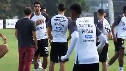 Imagens do treino do Santos desta terça-feira
