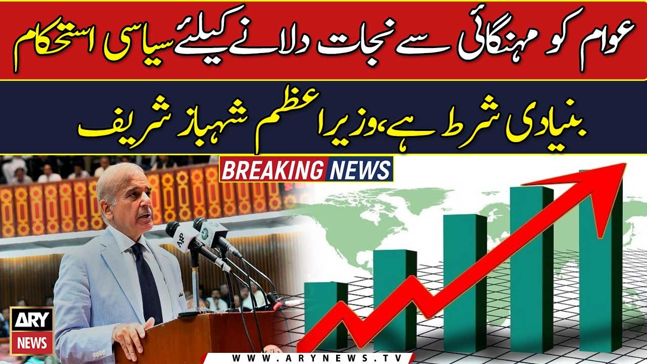 Political stability is the basic condition to save the people from inflation, rPM Shehbaz Sharif