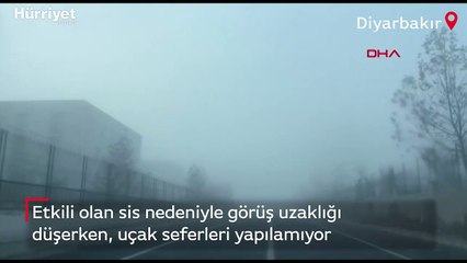 Diyarbakır’da uçuşlara 'sis' engeli