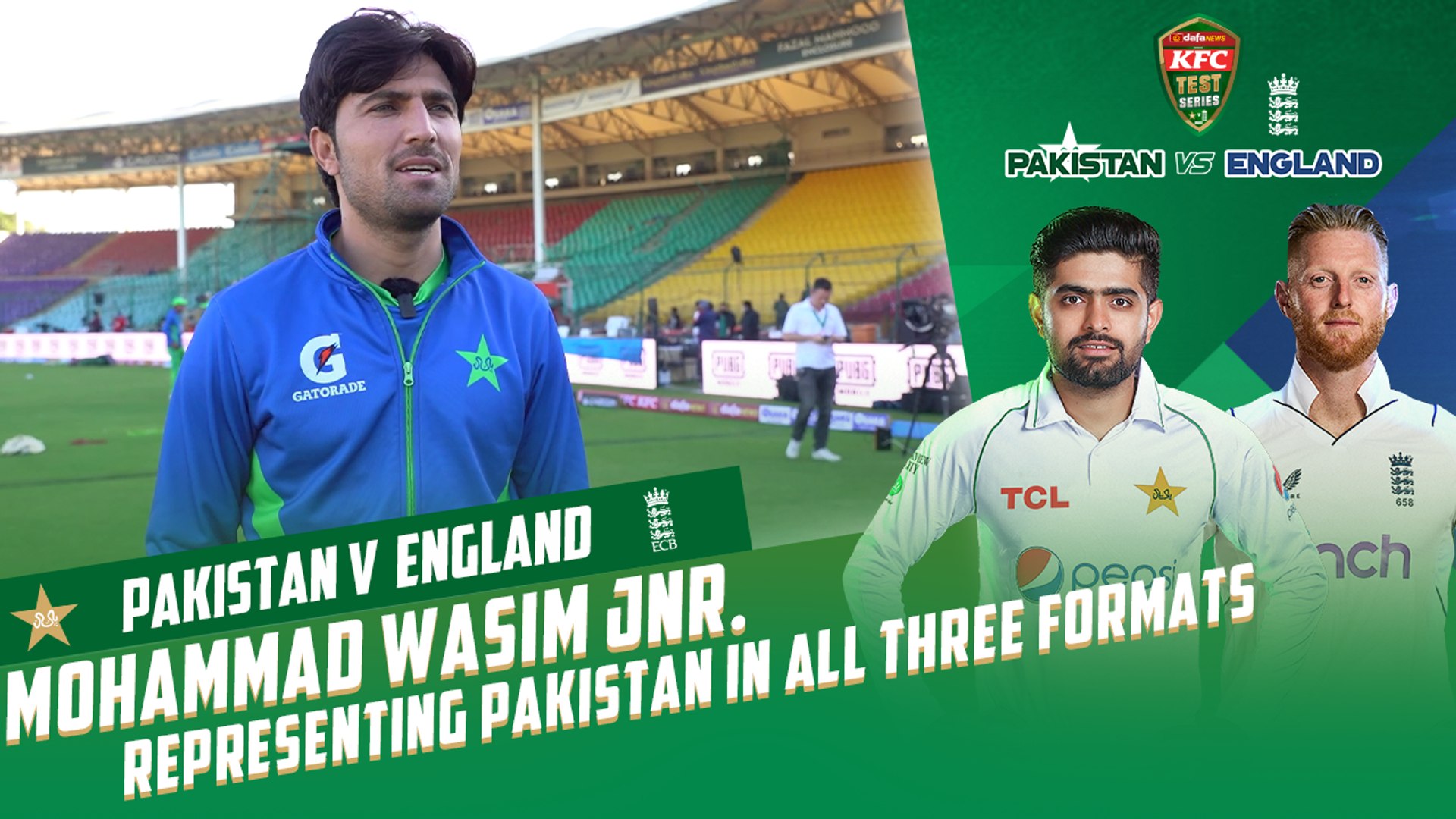 Representing Pakistan in all three formats ✓ A proud moment for Mohammad Wasim Jnr PCB MY2T