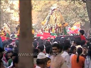 Muharram procession proceeding to Imambara