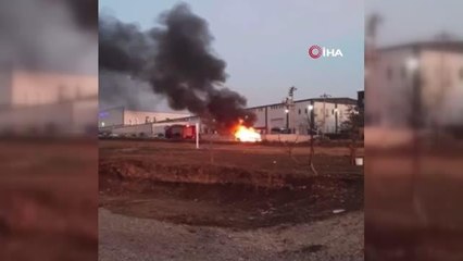 Bursa'da otomobil alev topuna döndü