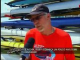 Produtor da TV Gazeta vai à raia da USP praticar canoagem