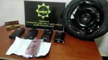 Tekirdağ'da otomobilin yedek lastiğinde 6 kilogram kokain ele geçirildi