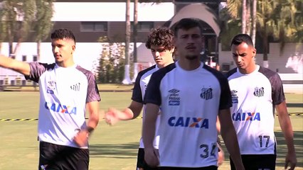 Imagens do treino do Santos desta segunda-feira