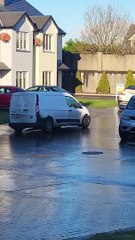 Guy Tries Getting to Work After Storm Creates Icy Parking Lot