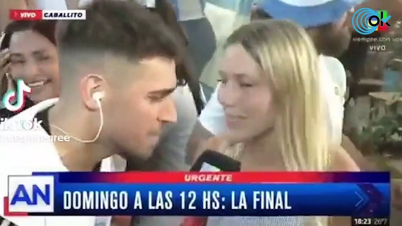 El picante momento entre un reportero y una aficionada argentina