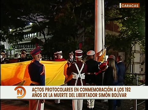 Conmemoran 192 años del paso a la eternidad de El Libertador Simón Bolívar con izada de bandera
