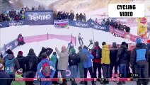 Fem van Empel Carried Off On Stretcher | Val di Sole UCI Cyclocross World Cup 2022